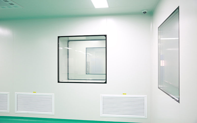 Longues fenêtres moyennes en aluminium doubles de Cleanroom pour le laboratoire pharmaceutique