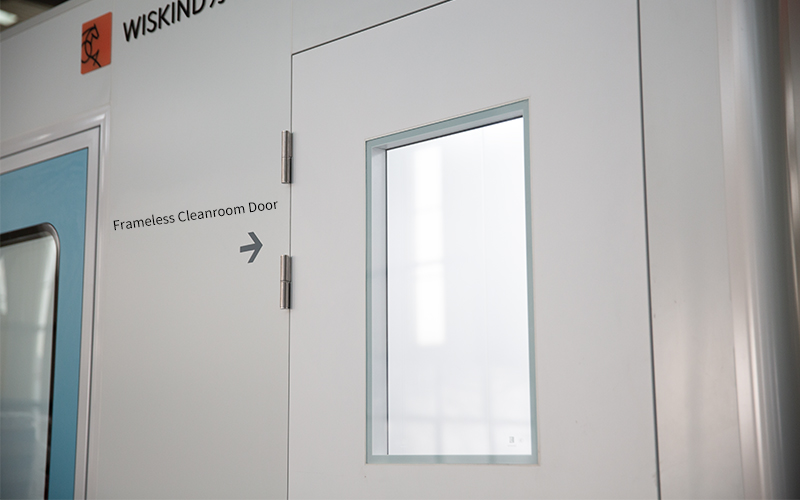 Wiskind personnalisables portes de salle blanche de joint sans cadre pour la condition de GMP avec ISO9001