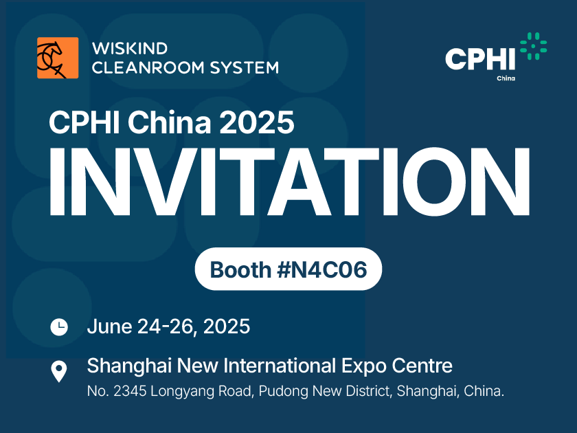 Wiskind Cleanroom pour exposer au CPHI China 2025 à Shanghai -stand No. N4C06