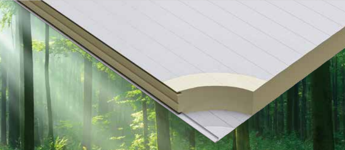 EcoSpar-BMB biomasse équilibrée polyuréthane panneau de stockage à froid