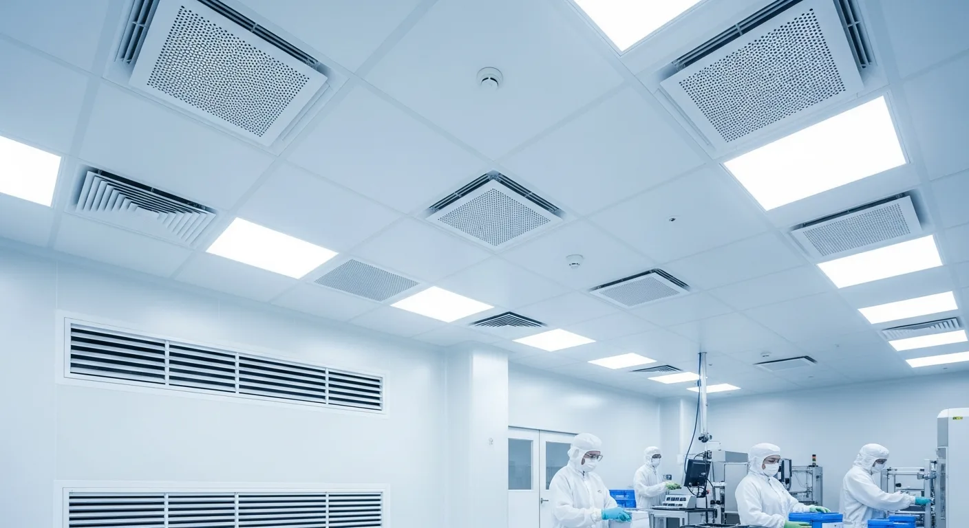 Le rôle critique des évents d’air dans les environnements de salle blanche